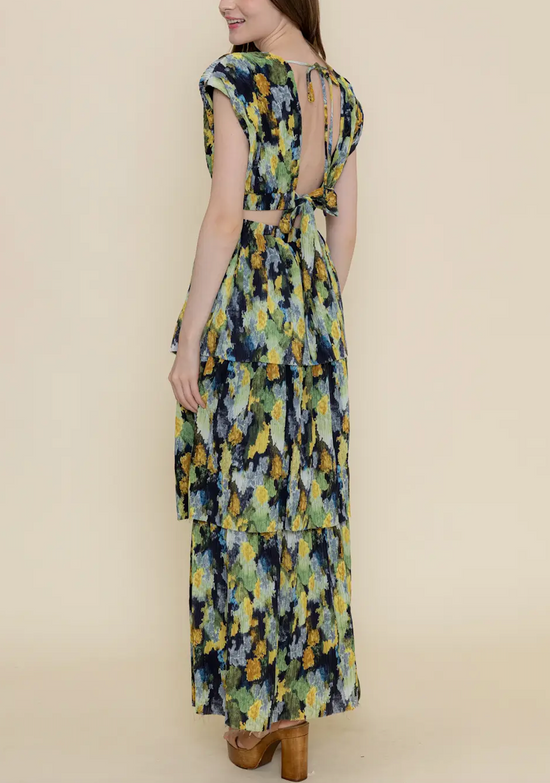 Clair Color Block Maxi Dress