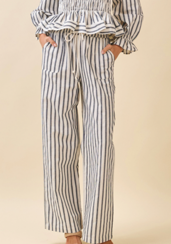 Katie Striped Wide Leg Pants