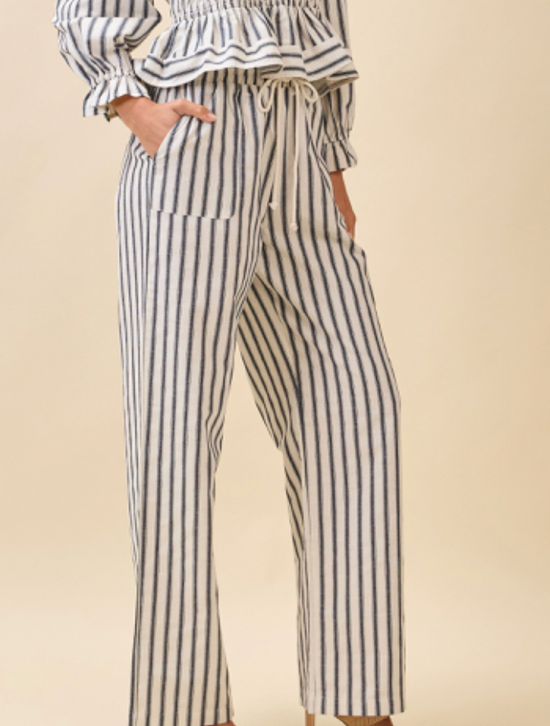 Katie Striped Wide Leg Pants