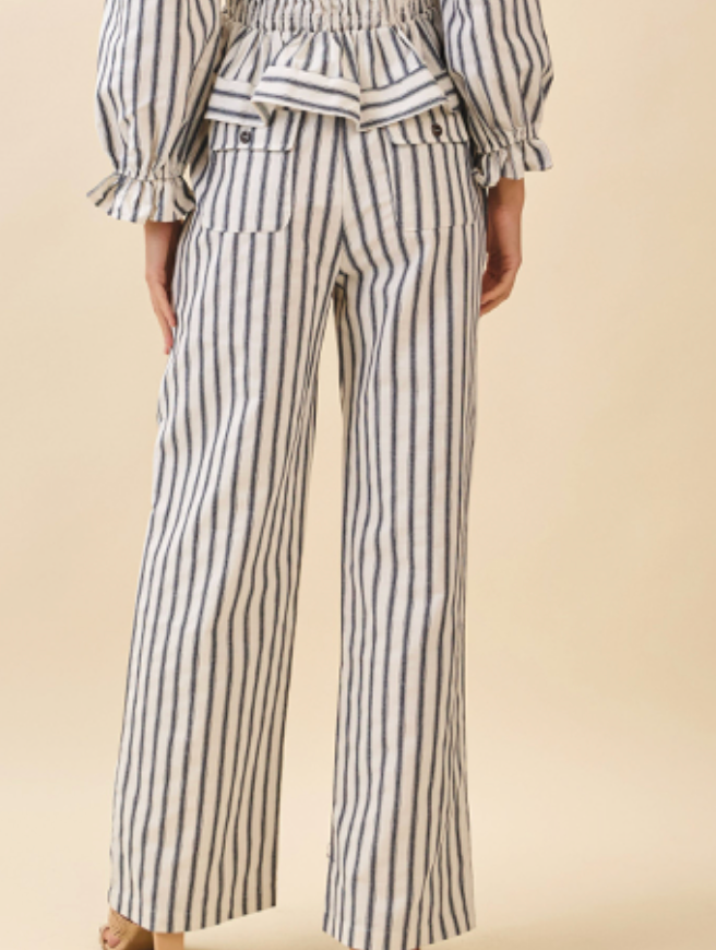 Katie Striped Wide Leg Pants