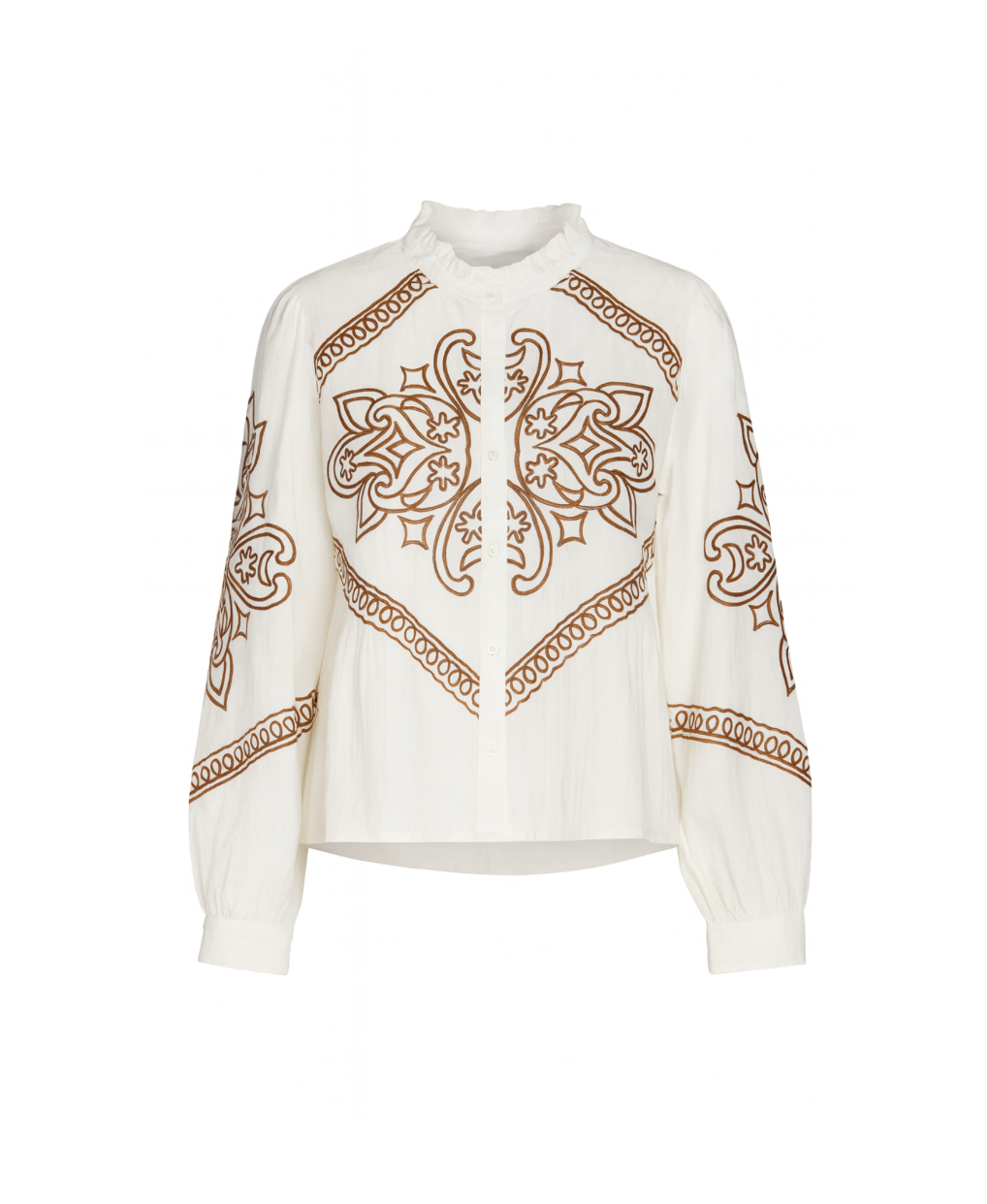 Dakota Embroidered Button Up Top