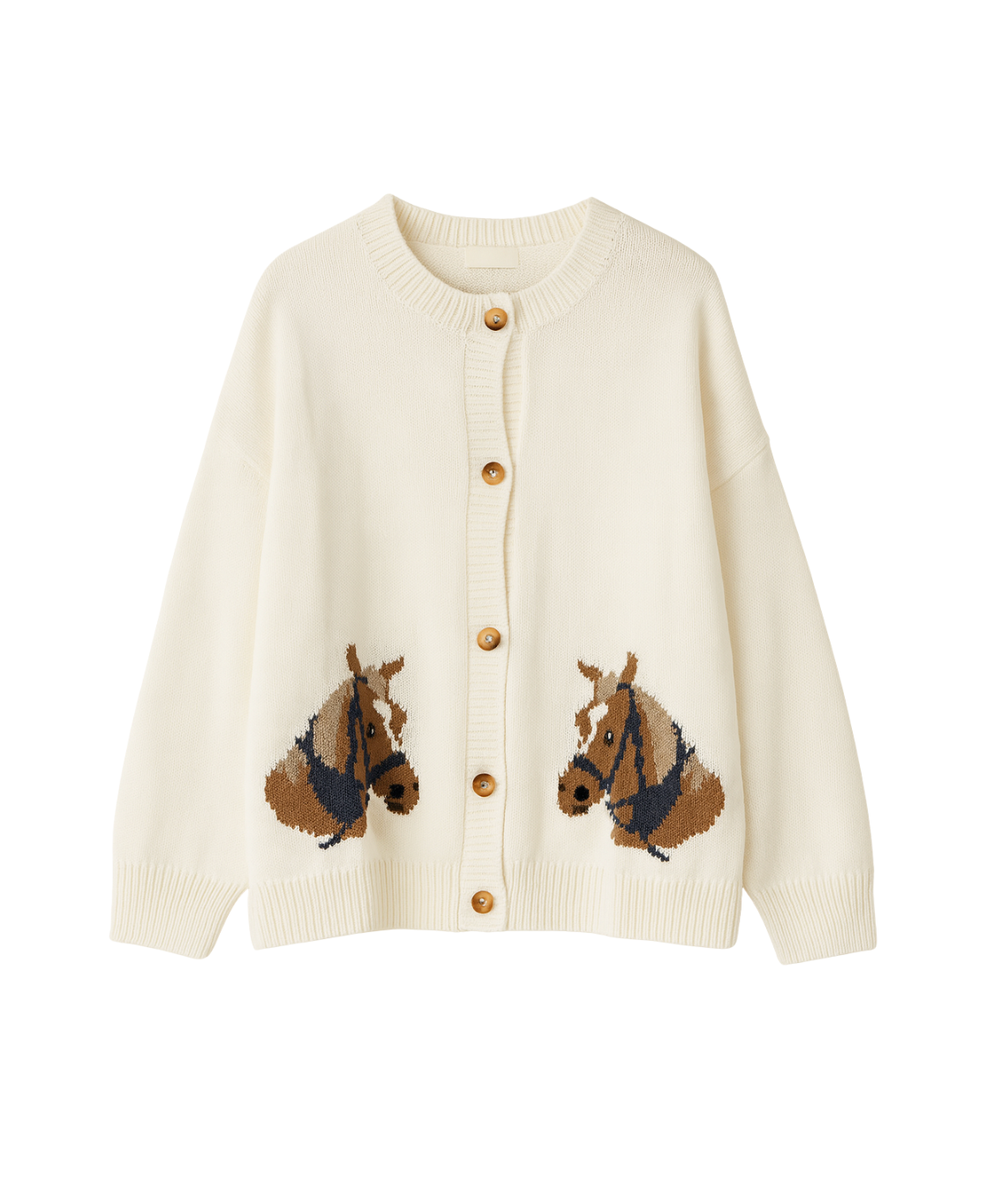 Horse Graphic Long Sleeve Cardigan