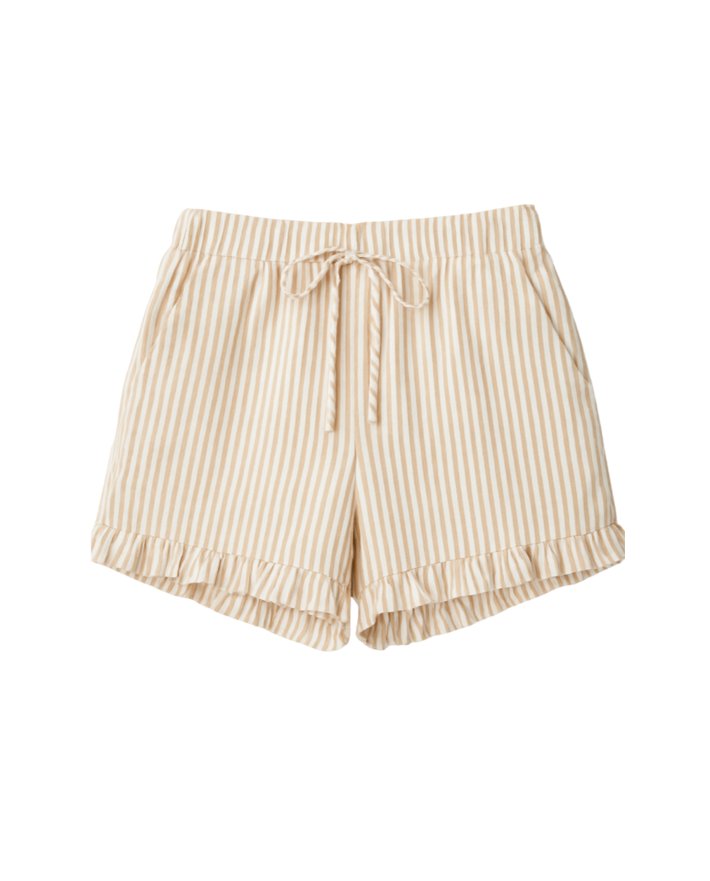 Luna Striped Ruffled Shorts