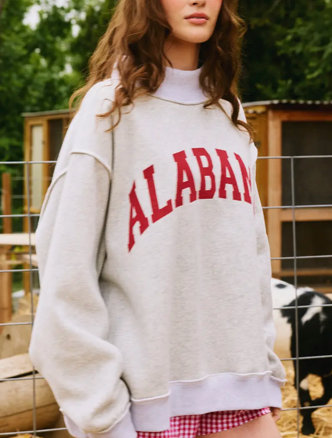 "Alabama & BAMA" Reversible Mock Neck Sweatshirt