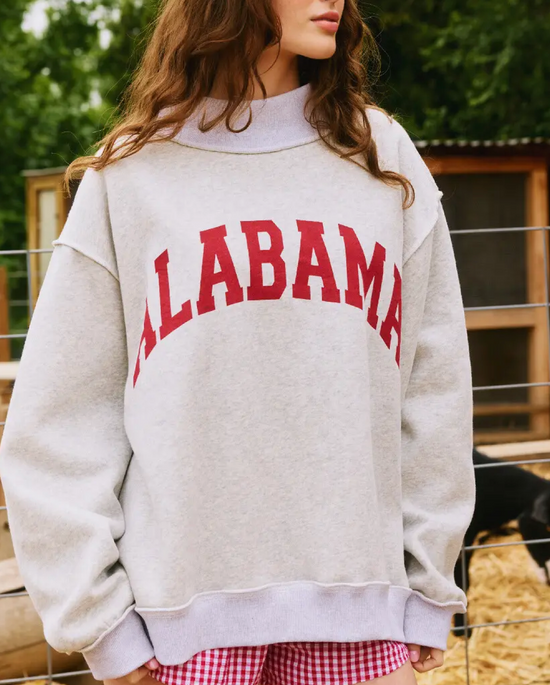 "Alabama & BAMA" Reversible Mock Neck Sweatshirt