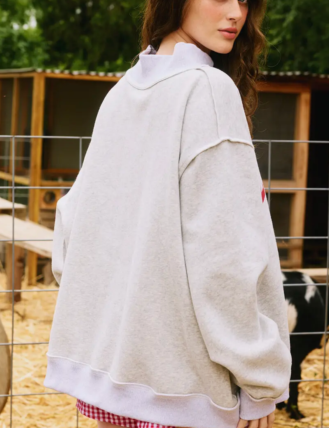 "Alabama & BAMA" Reversible Mock Neck Sweatshirt