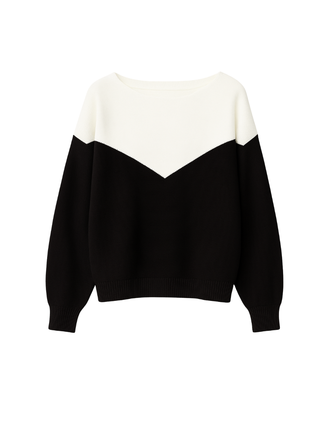 Sally Black & White Knit Sweater