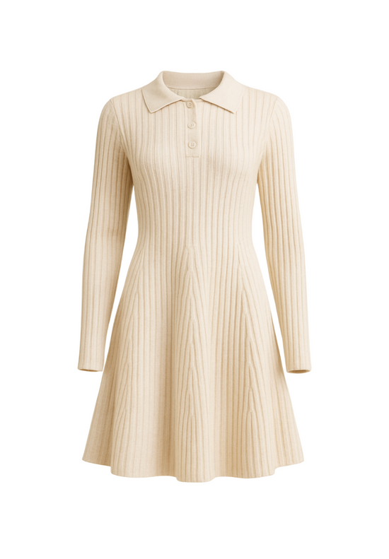 Katie Ribbed Knit Sweater Dress