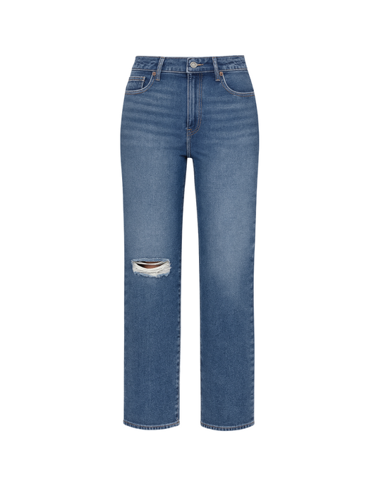 Tracey Mid Rise Straight Jeans