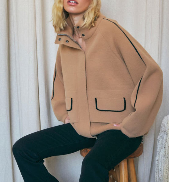 Mocha Cozy Sweater Jacket