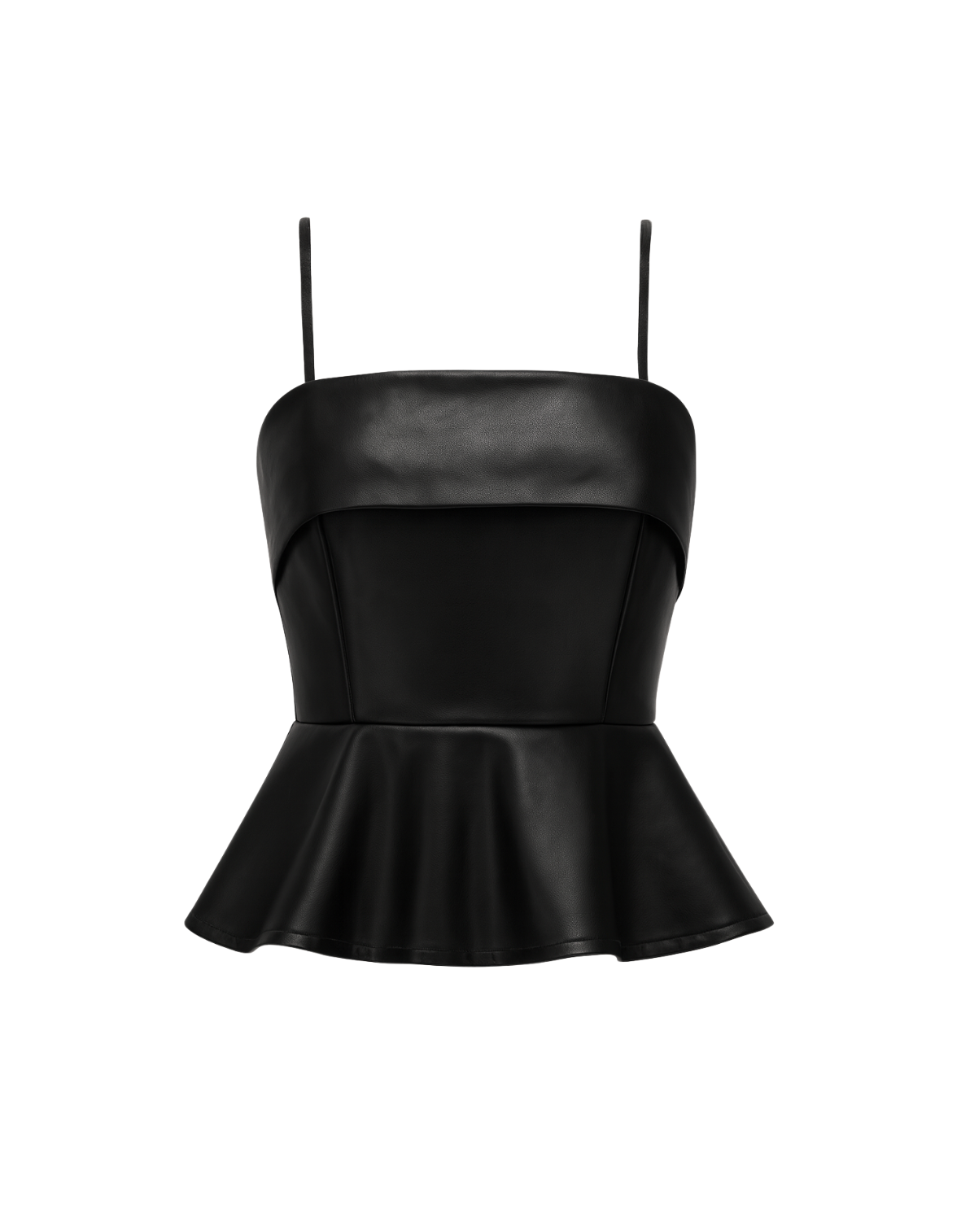 Betsy Black Peplum Top
