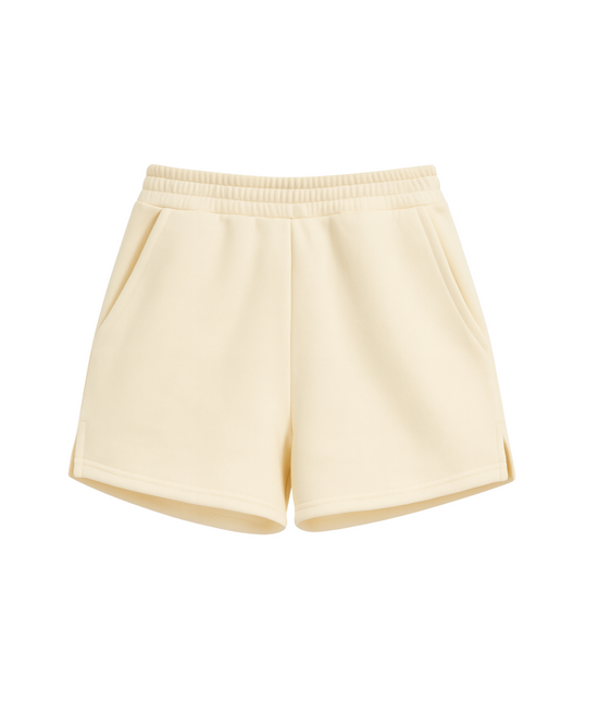 On The Go Sweat Shorts - Yellow