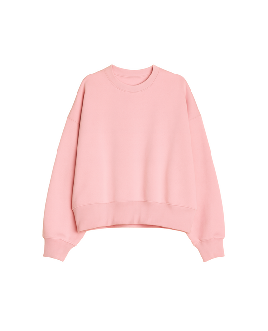 On The Go Sweatshirt - Baby Pink