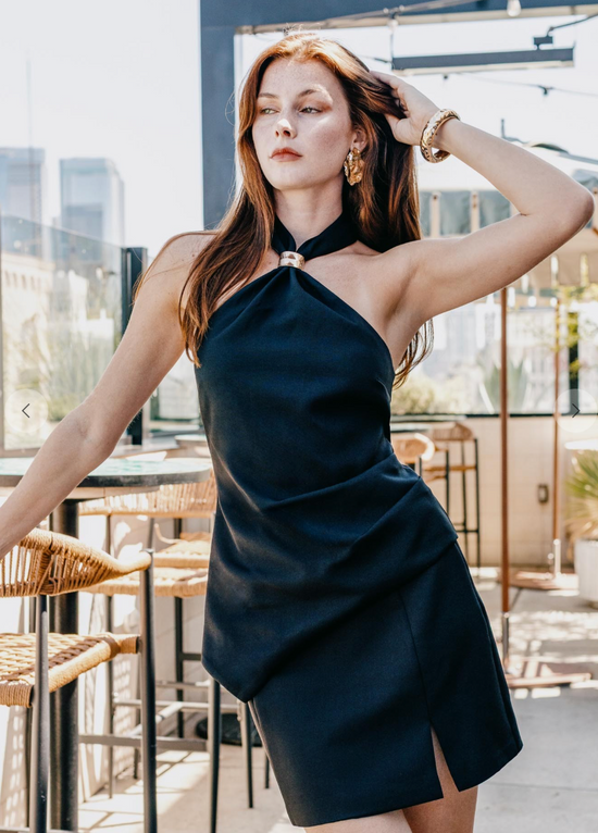 Aly Asymmetrical Halter Top