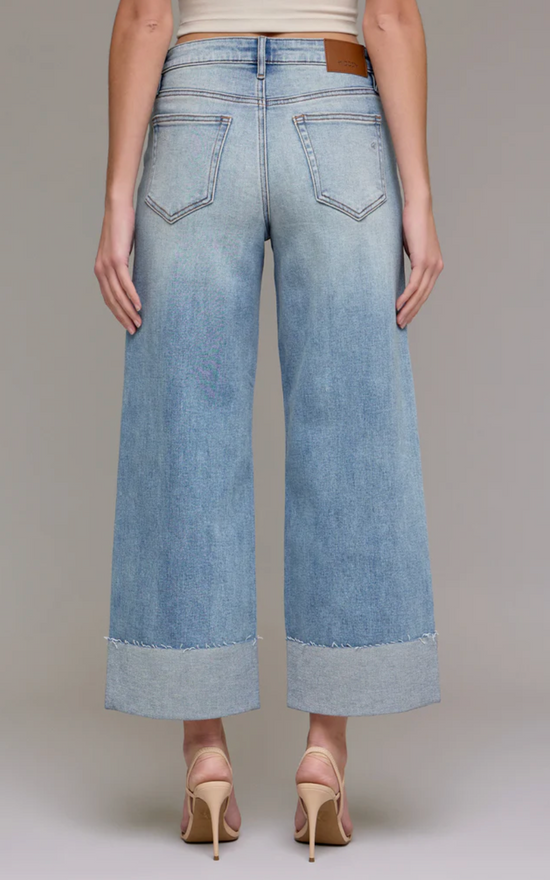 James Vintage Wash High Rise Wide Leg Jeans