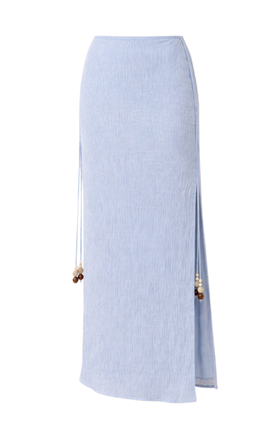 Blue Tide Midi Skirt