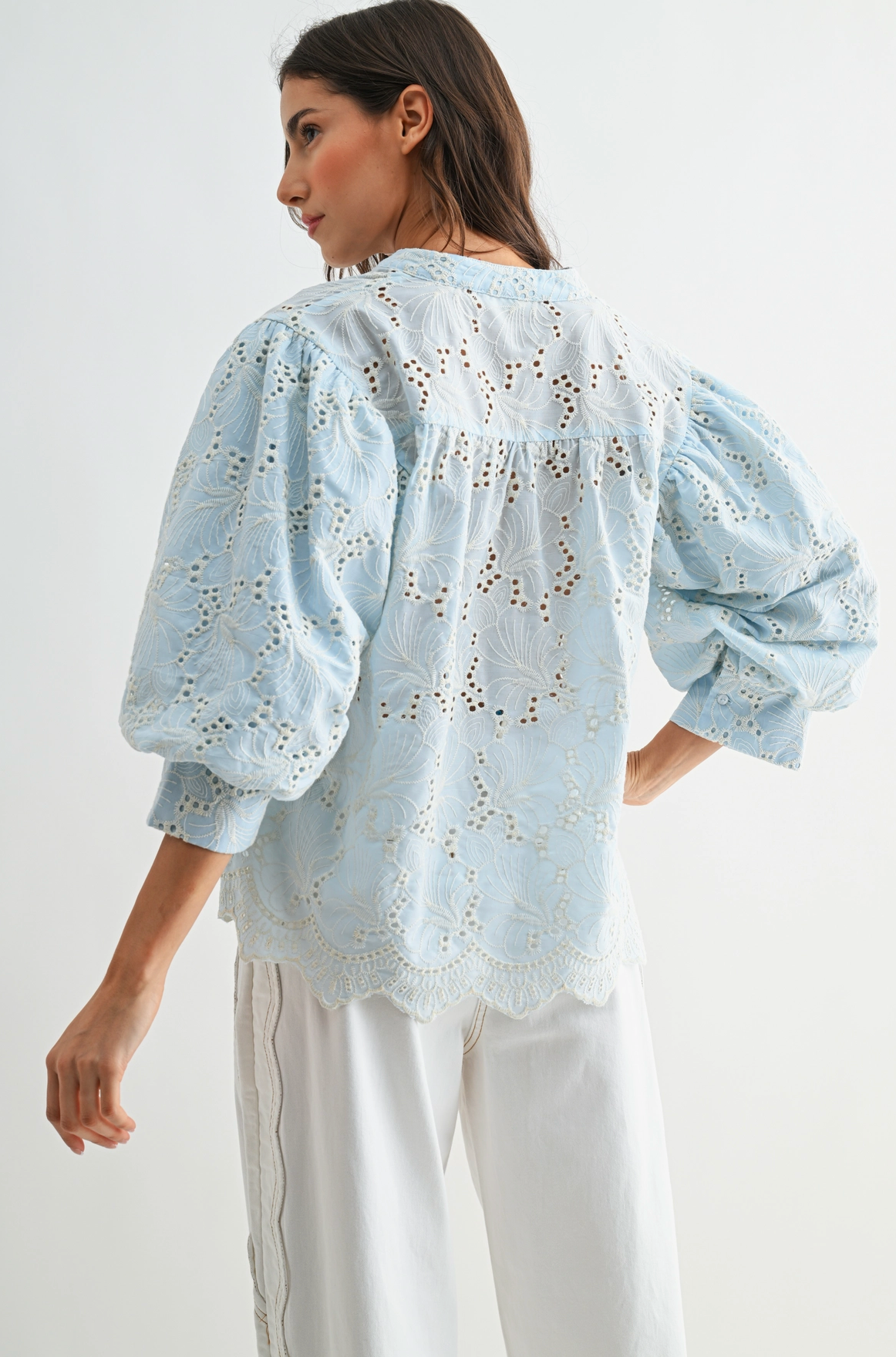 Bluebell Eyelet Blouse - PREORDER (AVAILABLE TO SHIP 7/3)