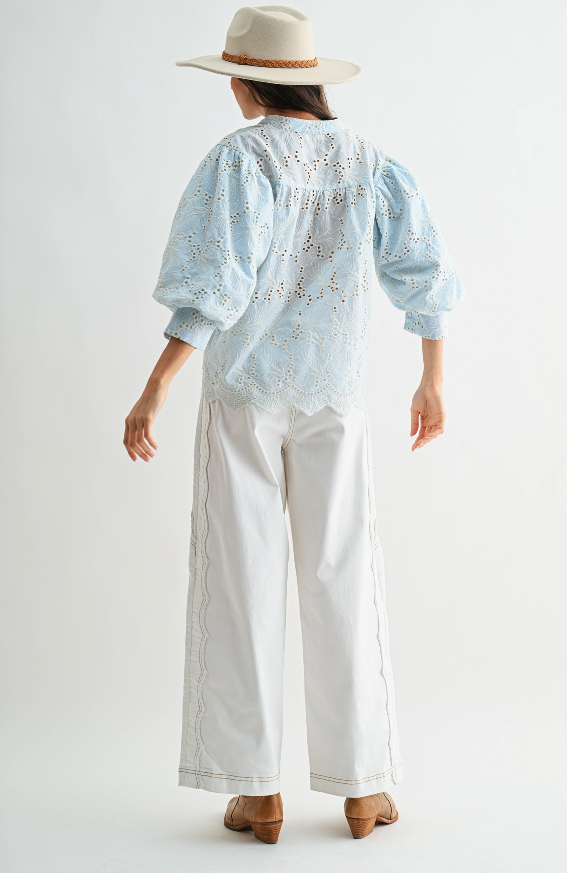 Bluebell Eyelet Blouse - PREORDER (AVAILABLE TO SHIP 7/3)