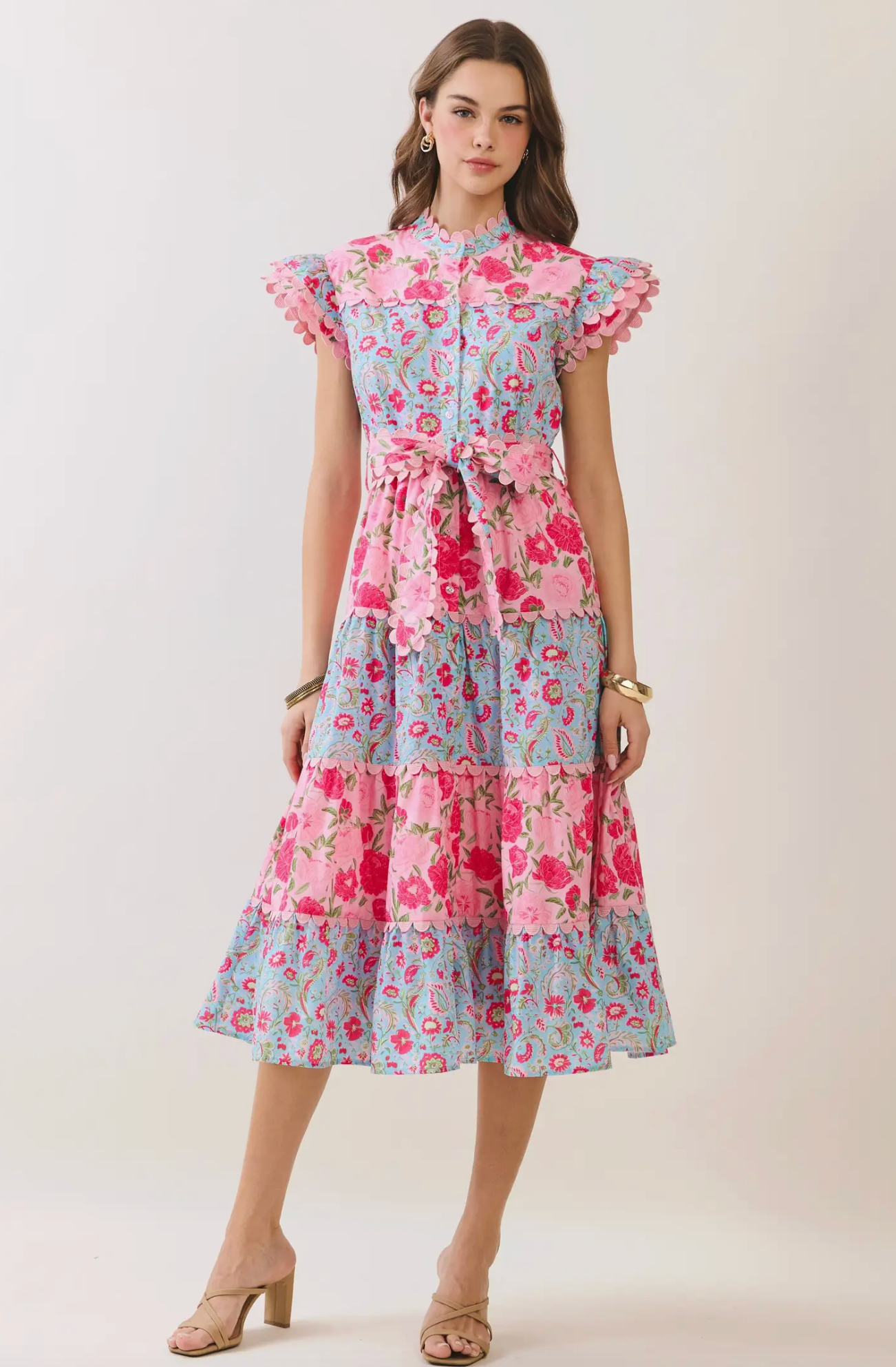 Blossom Bay Midi Dress (PRE-ORDER/AVAILABLE TO SHIP 7/8)