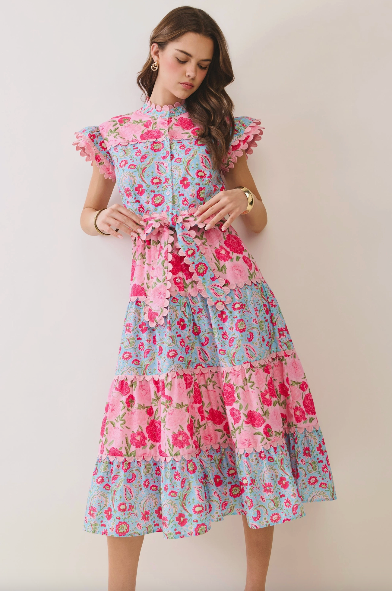 Blossom Bay Midi Dress (PRE-ORDER/AVAILABLE TO SHIP 7/8)