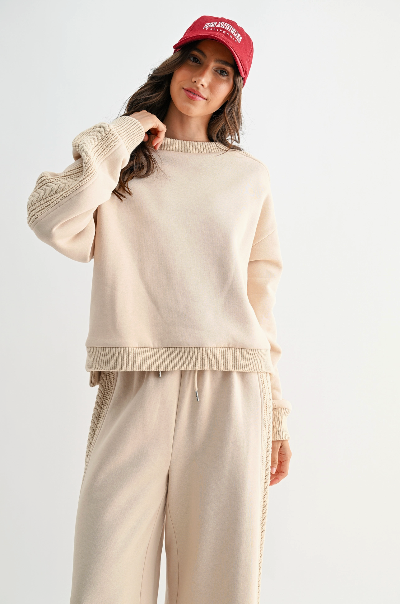 Betsey Beige Lounge Pullover (PRE-ORDER/AVAILABLE TO SHIP 7/22)