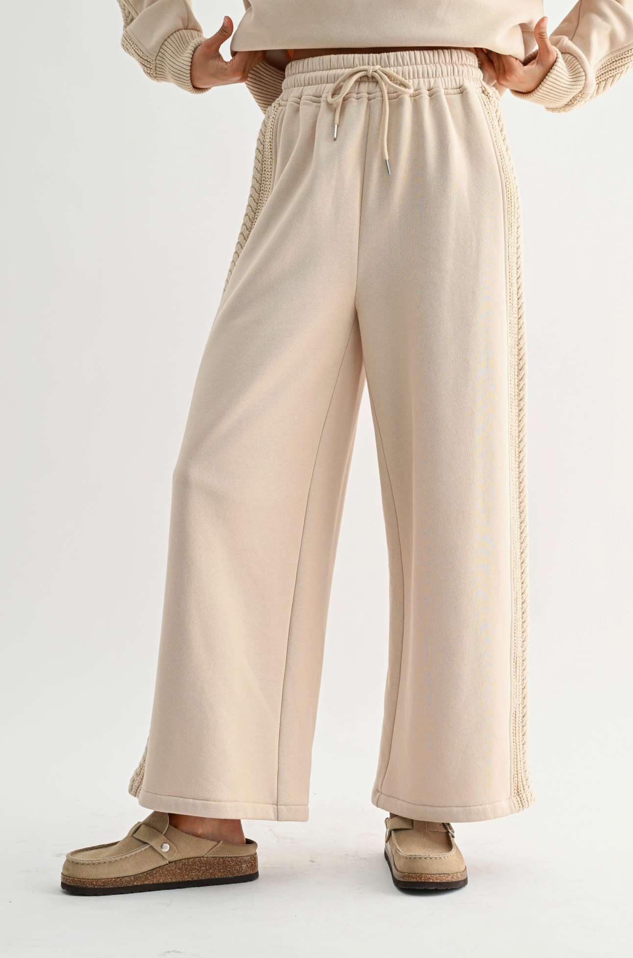 Betsey Beige Lounge Pants (PRE-ORDER/AVAILABLE TO SHIP 7/22)