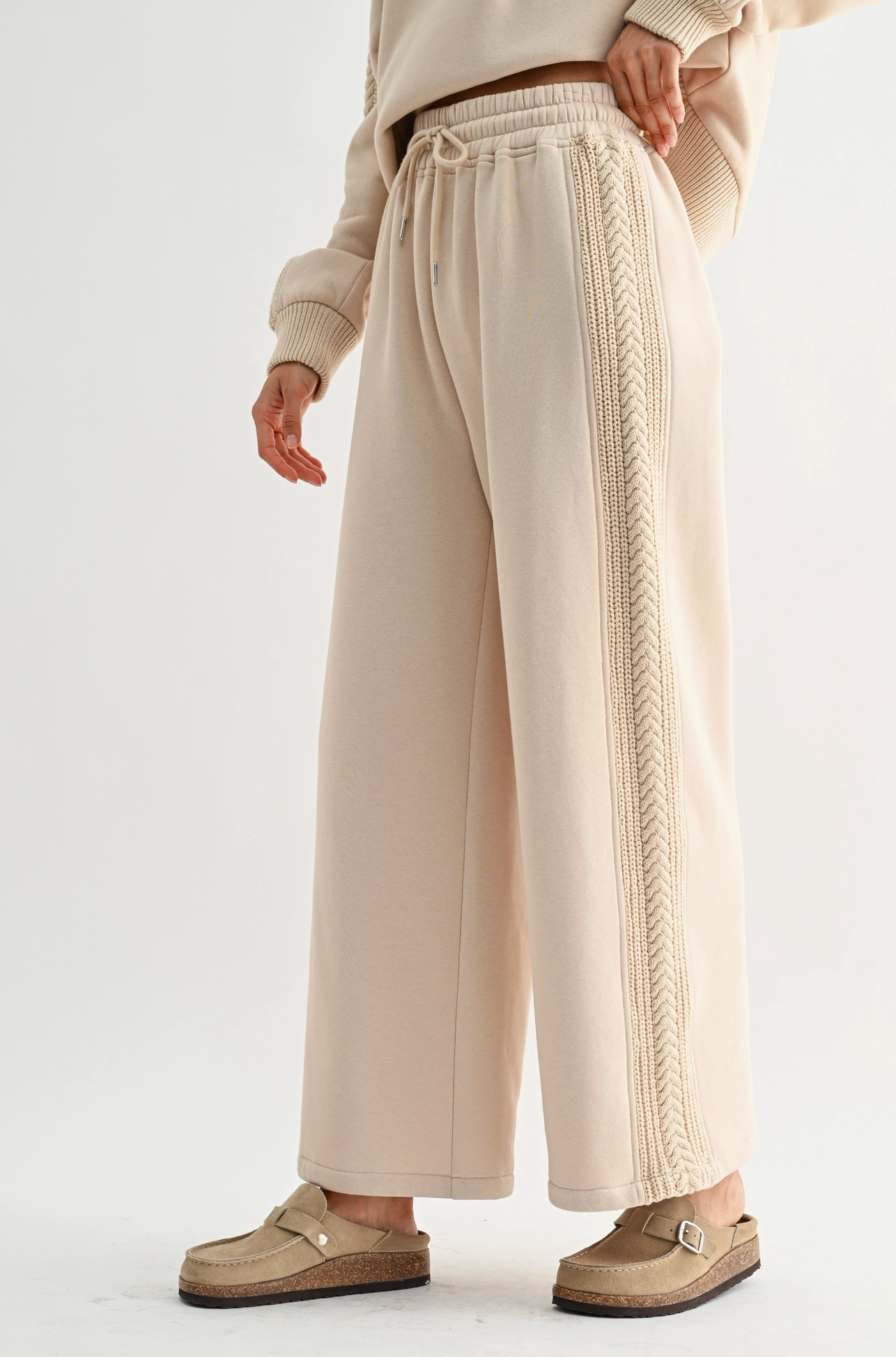 Betsey Beige Lounge Pants (PRE-ORDER/AVAILABLE TO SHIP 7/22)