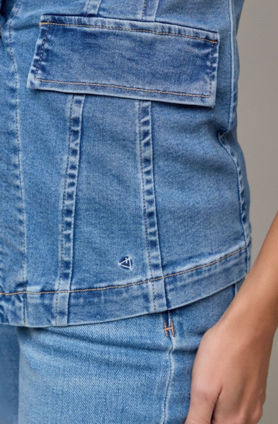 Denim Darling Peplum Top