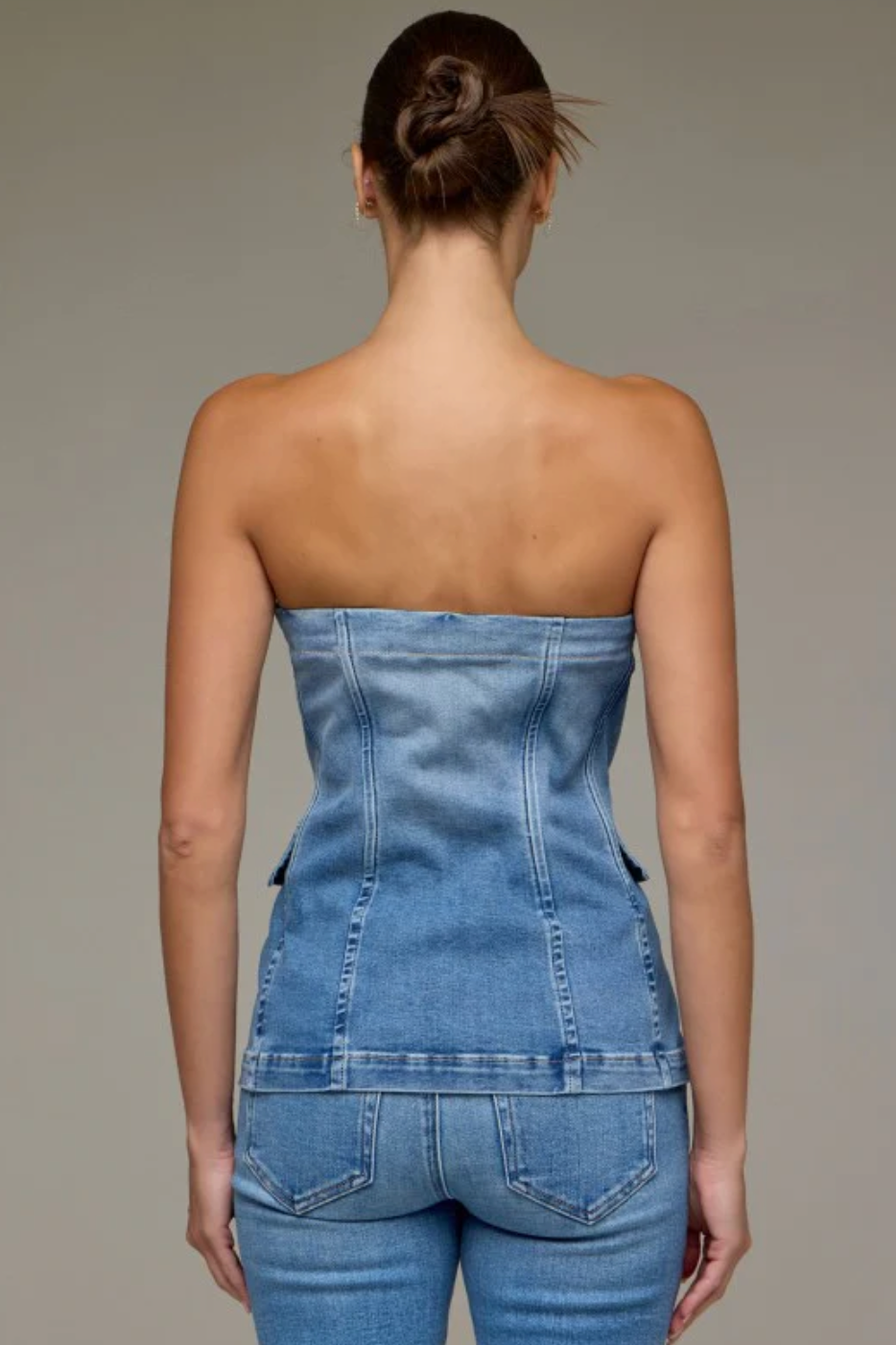 Denim Darling Peplum Top