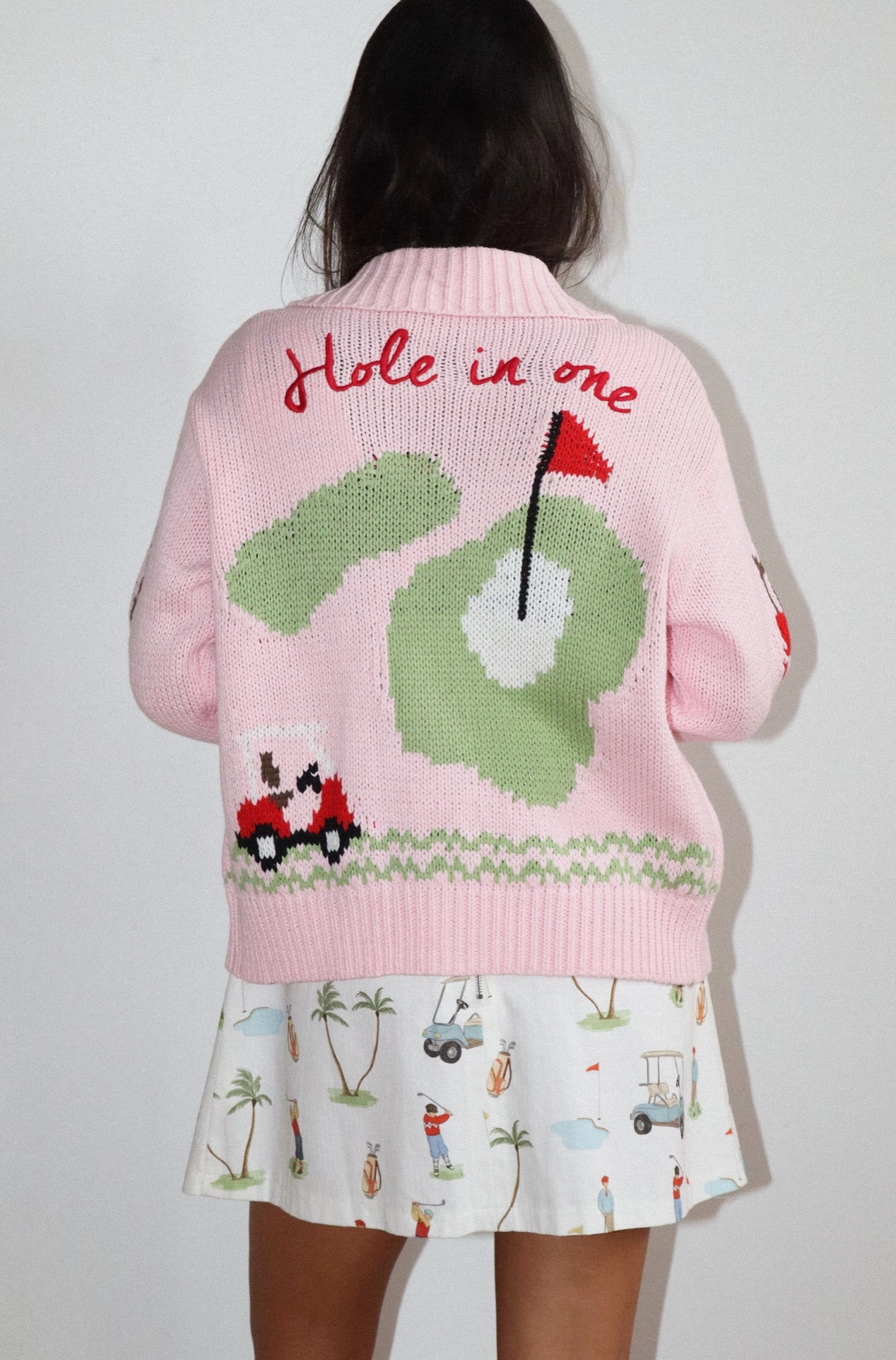 Hole In One Zip Sweater Jacket (AVAILABLE TO SHIP 9/18)