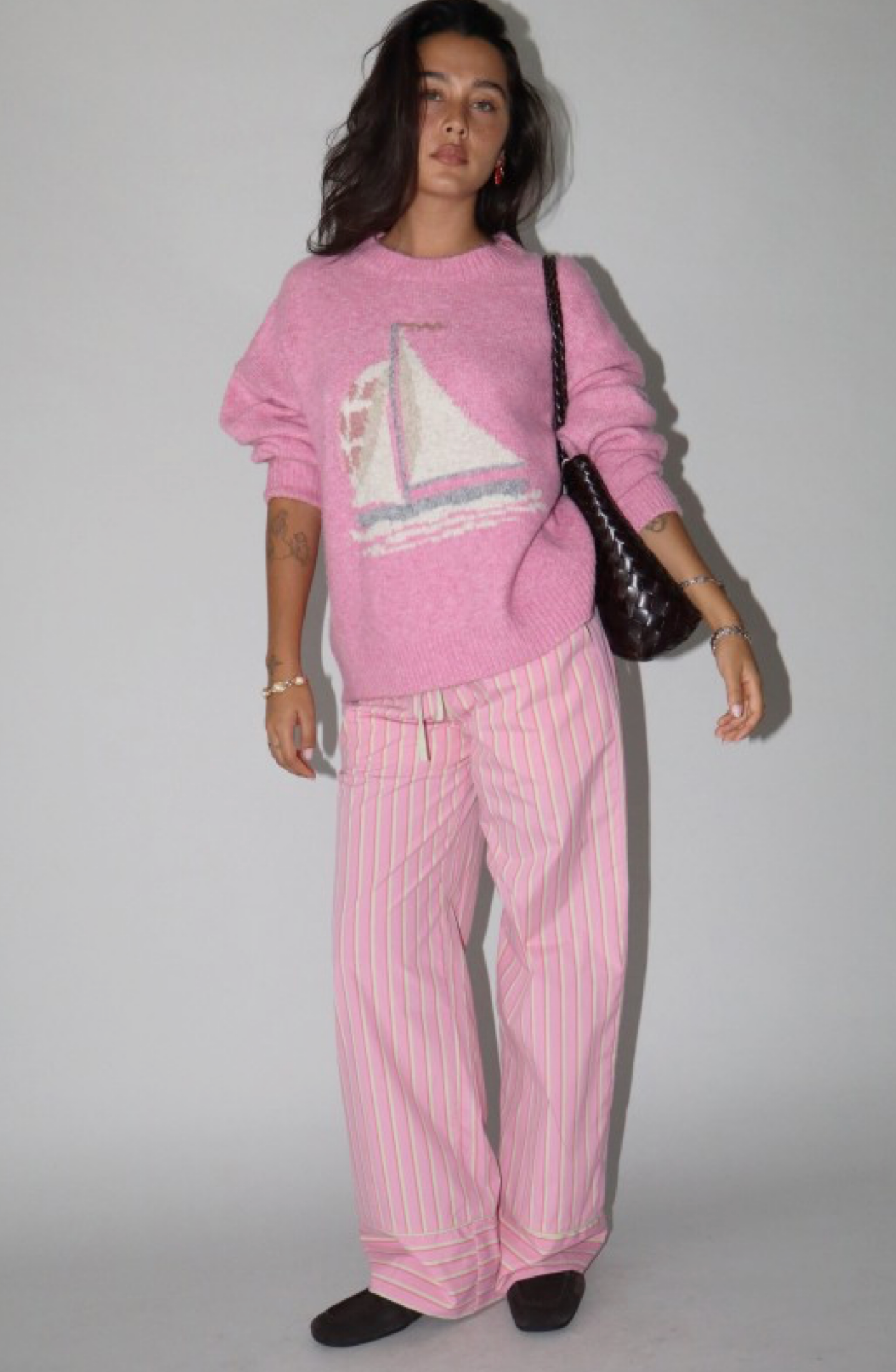 Sail Away Sweater - Pink