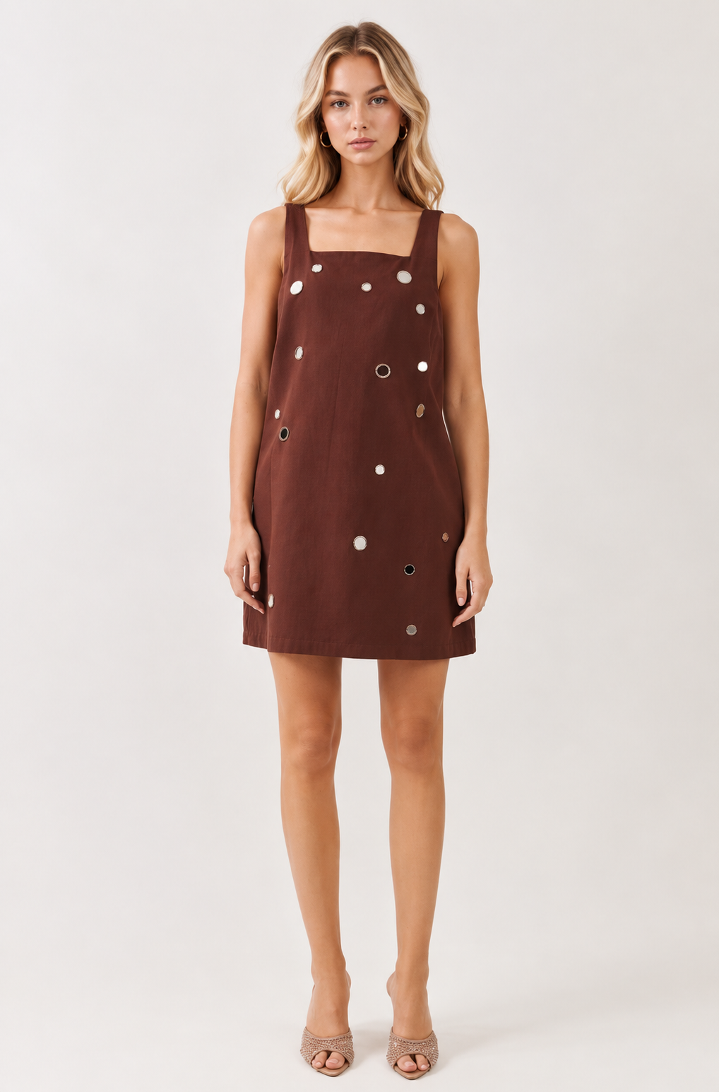 Mirror Me Mini Dress - Brown