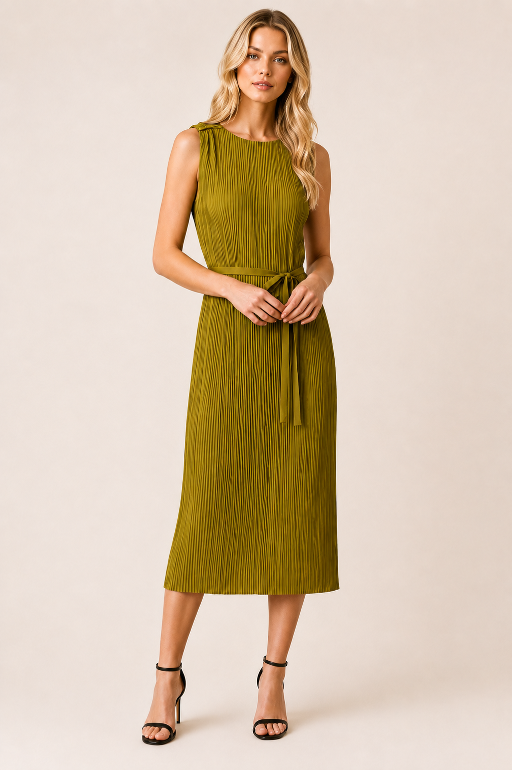The Olive Grove Midi Dress