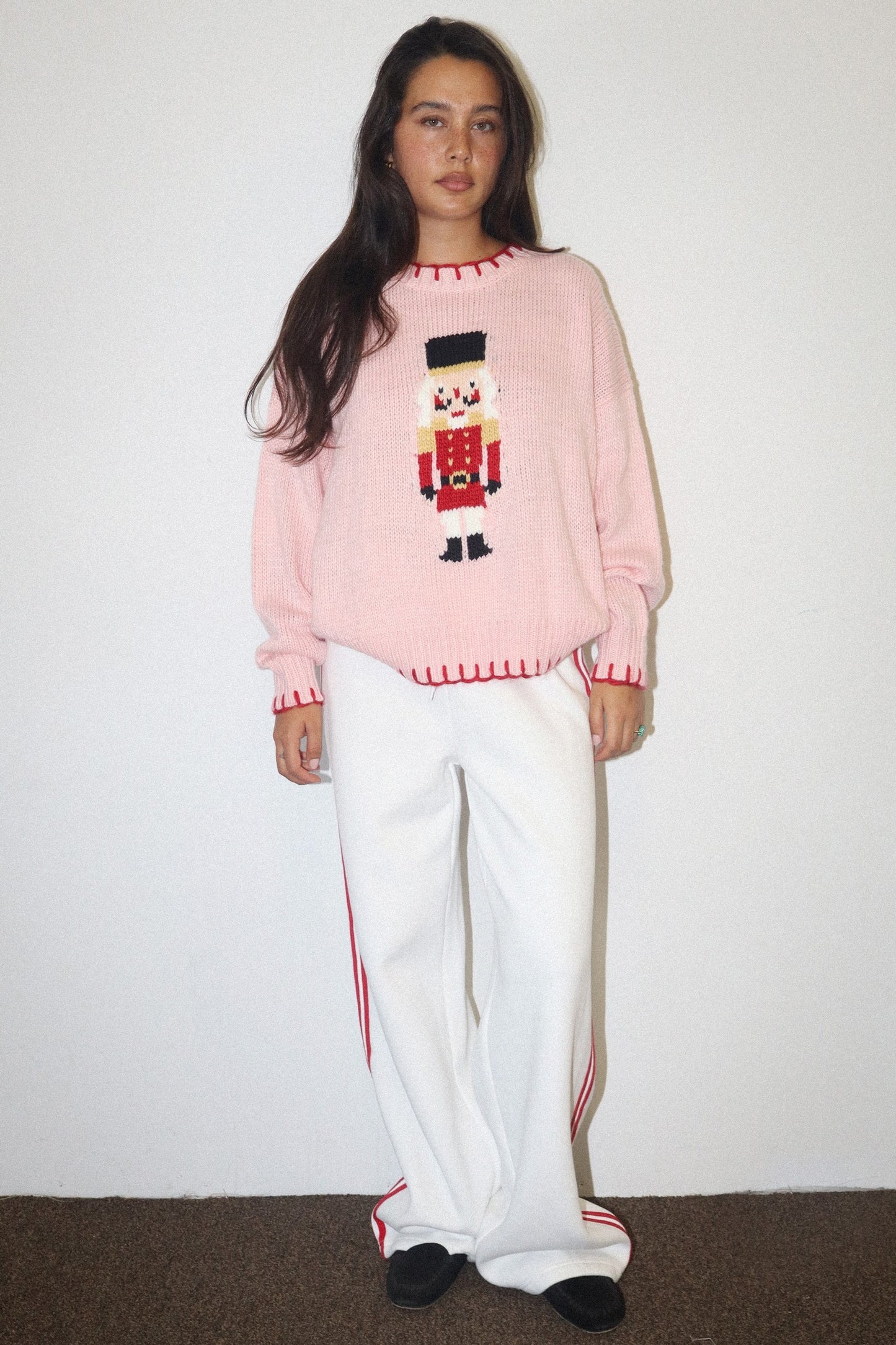 Pink Nutcracker Sweater