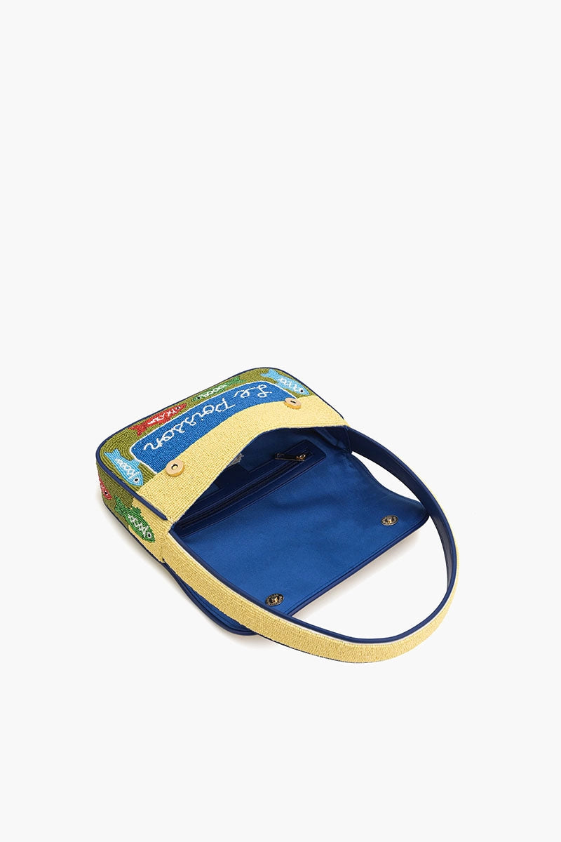 Fish Tales Beaded Shoulder Bag