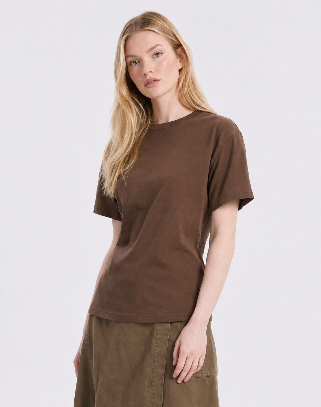 Everyday Brown Elevated Tee