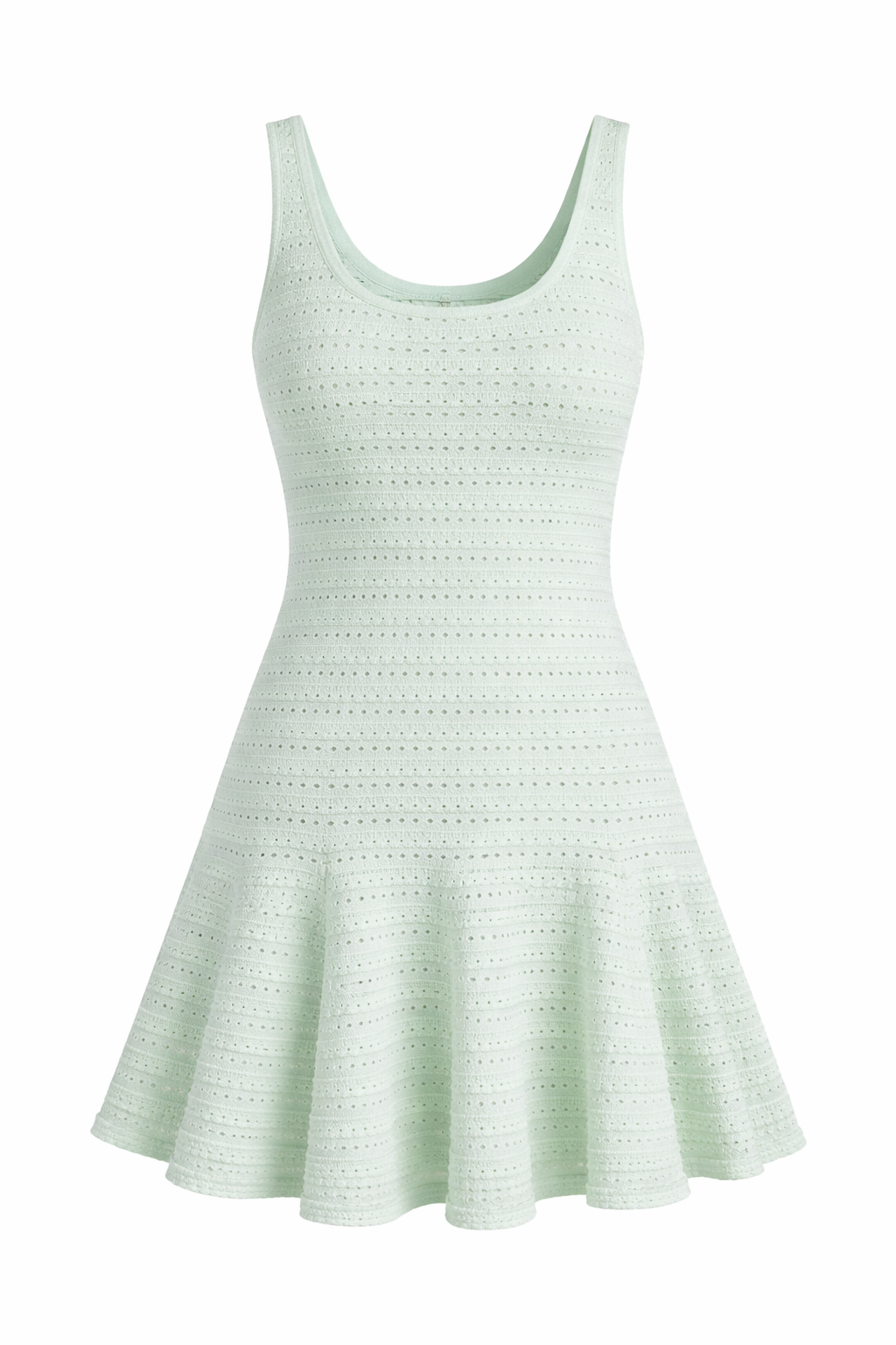 Minty Breeze Pointelle Mini Dress (PRE-ORDER - AVAILABLE TO SHIP 2/11)