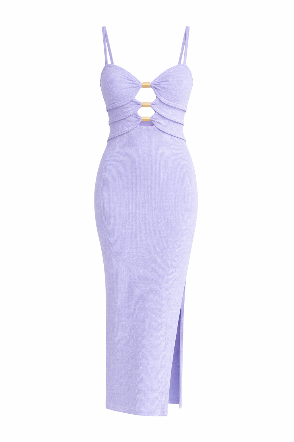 Lavender Bodycon Midi Dress (PRE-ORDER - AVAILABLE TO SHIP 2/11)