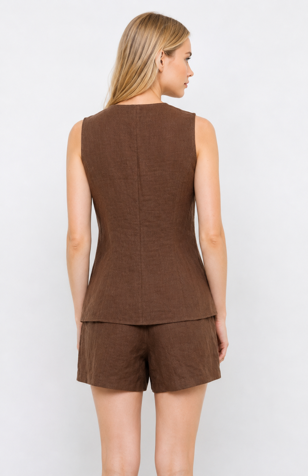 Espresso Linen Shorts