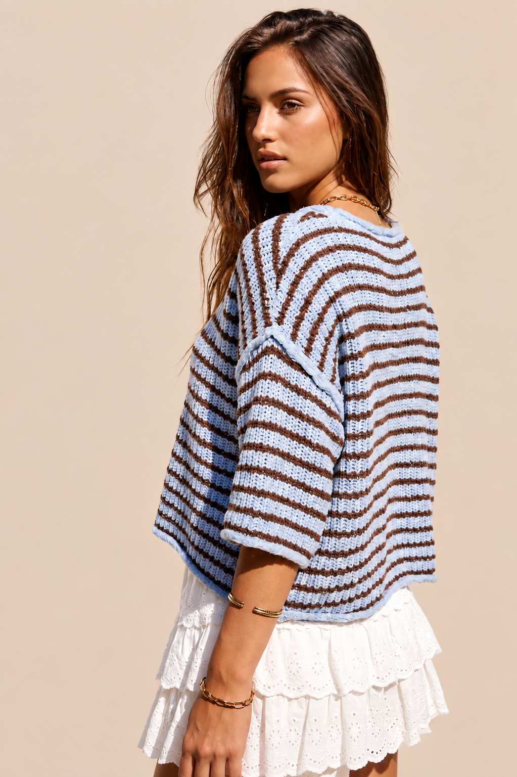 Mia Stripe Sweater Top