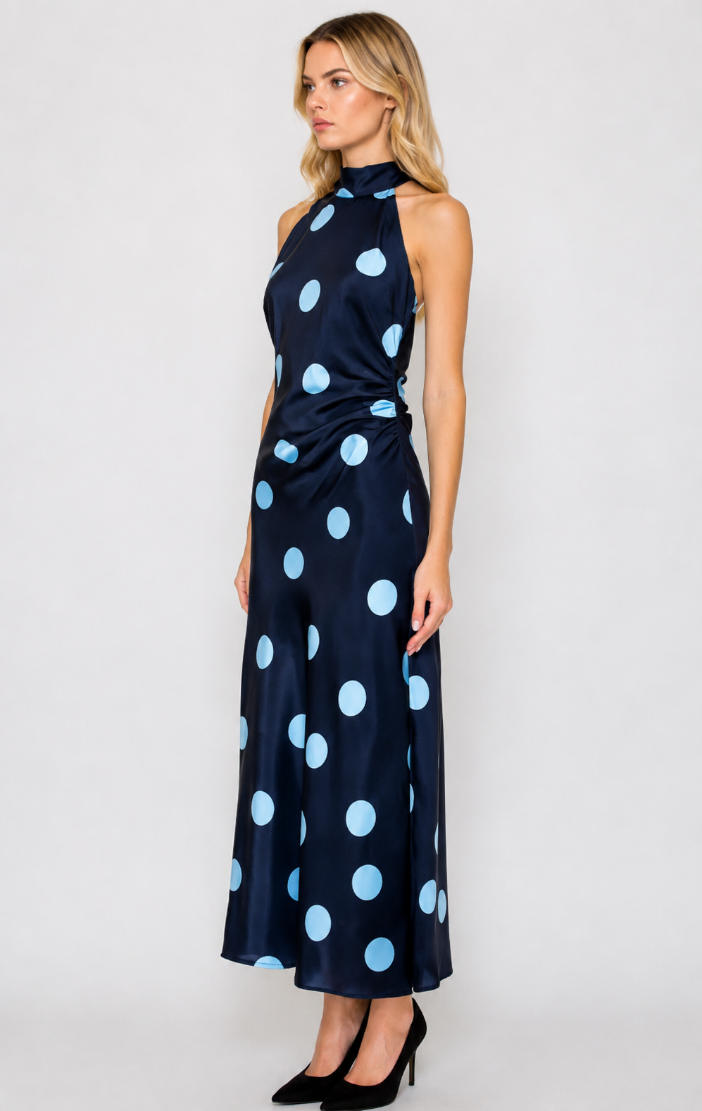 After Midnight Midi Polka Dot Dress