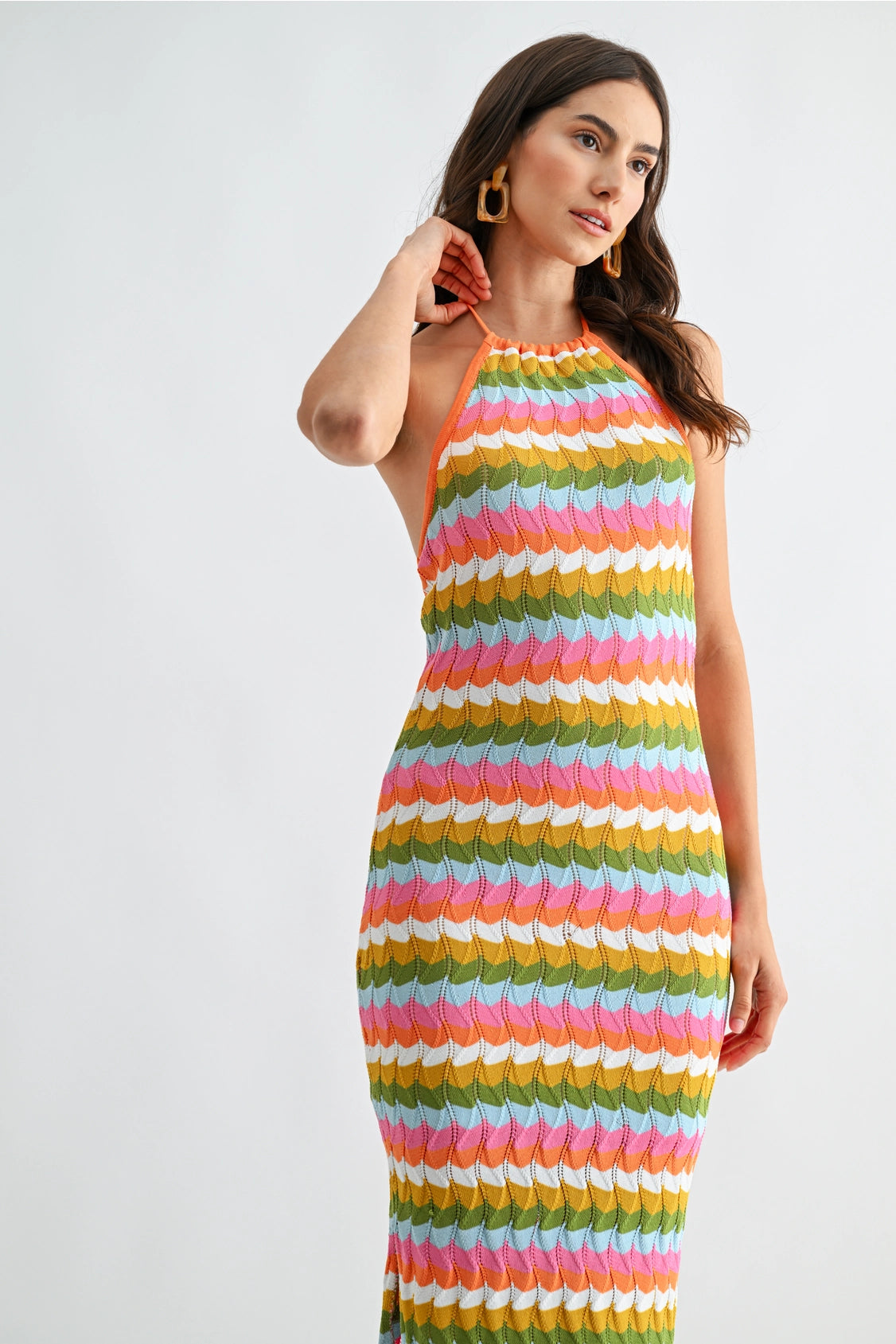 Malibu Sunset Knit Midi Dress