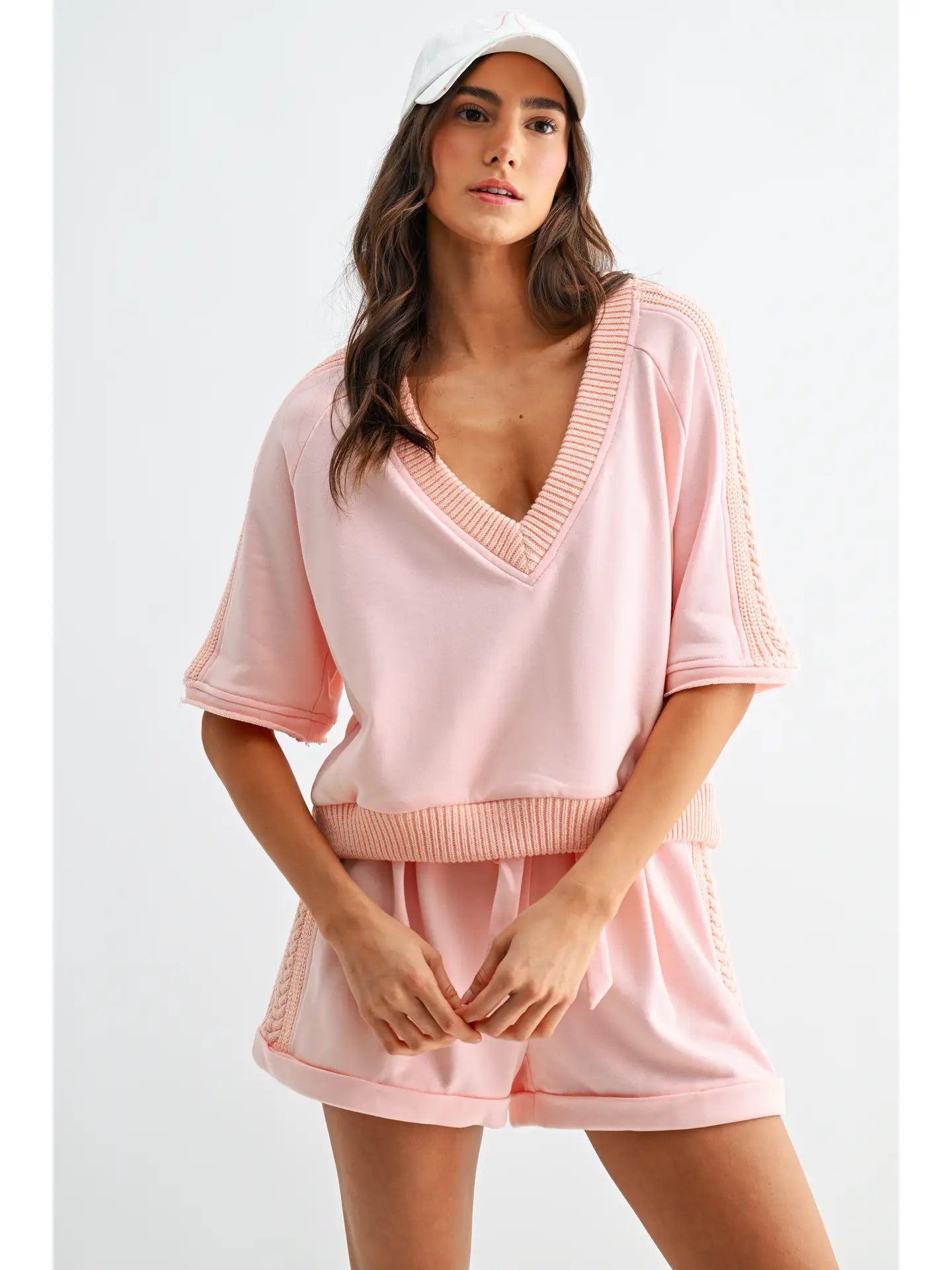 Blush & Braided Lounge Set (PRE-ORDER/AVAILABLE TO SHIP 6/15)