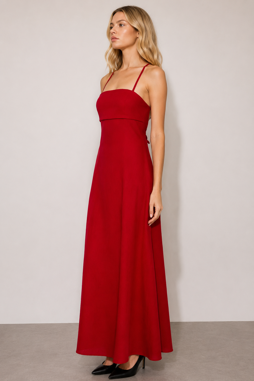 Lucy Linen Midi Dress