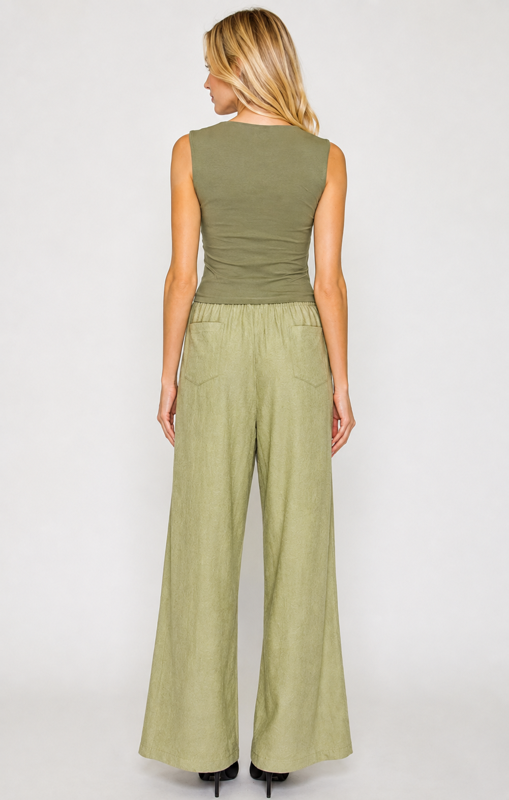 Olive Coast Wide Leg Pants