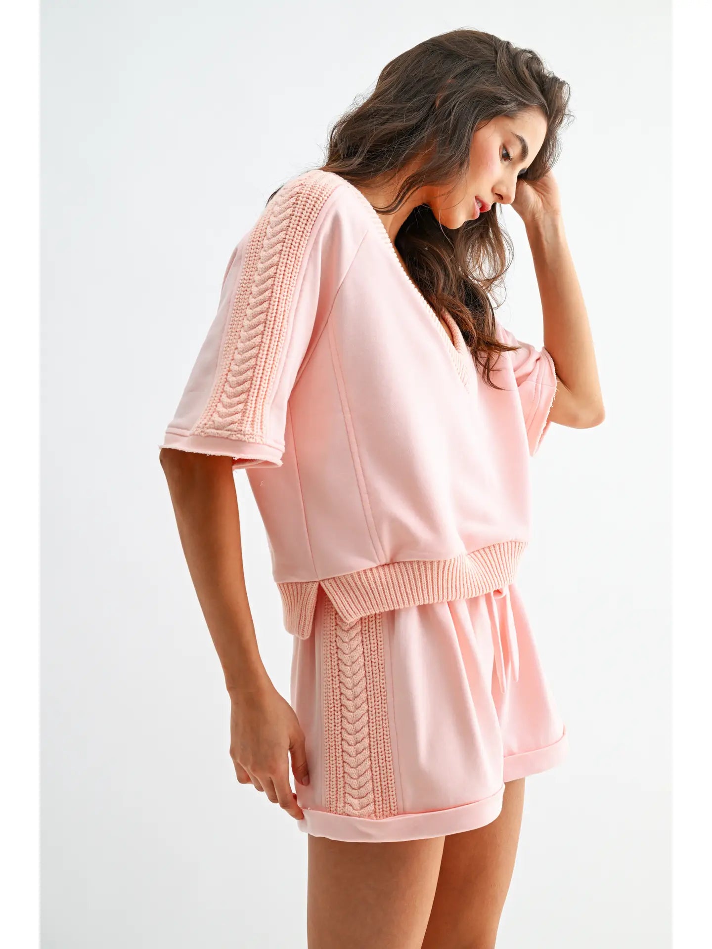 Blush & Braided Lounge Set (PRE-ORDER/AVAILABLE TO SHIP 6/15)
