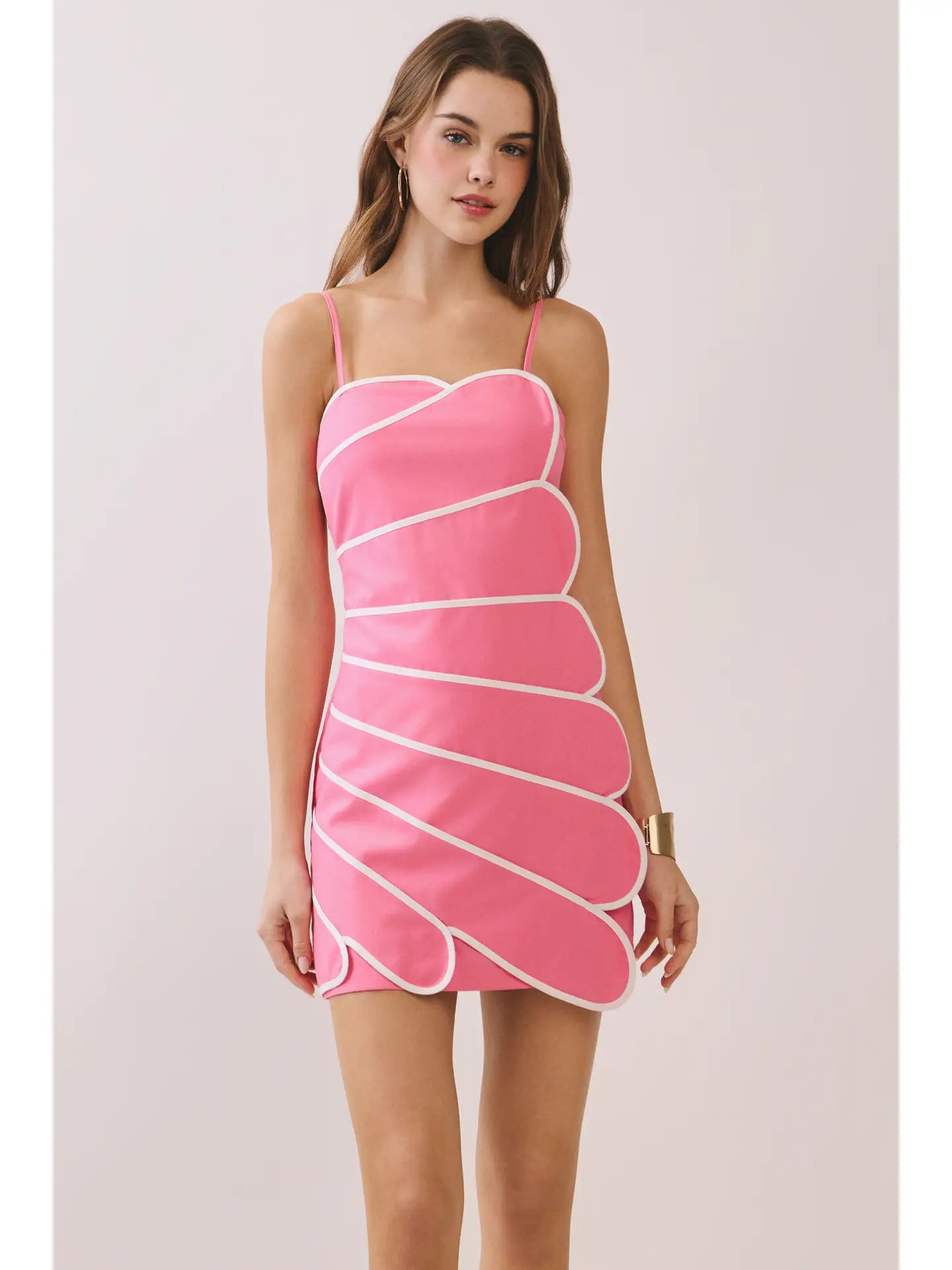 Pippa Pink Mini Dress (PRE-ORDER: AVAILABLE TO SHIP 5/7)