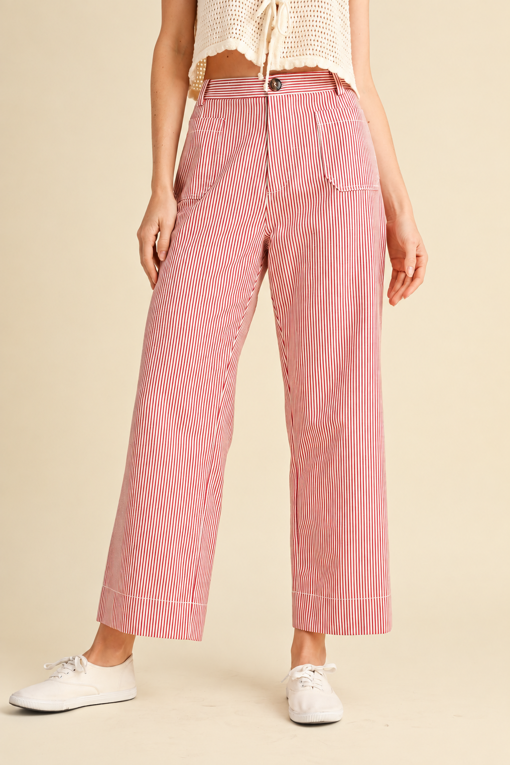Jane Striped Wide Leg Pants
