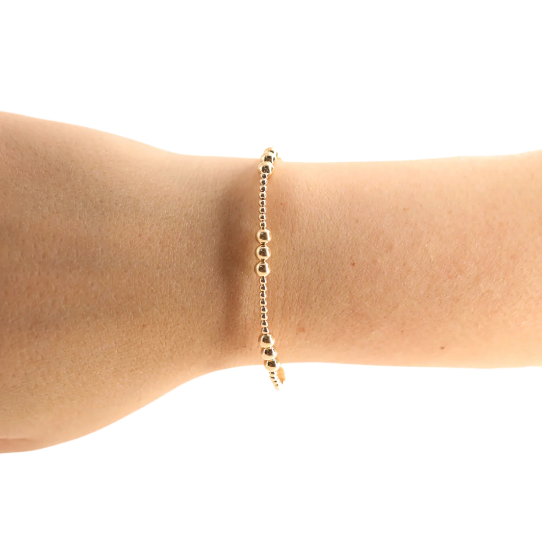 Beaded Blondes ILY Gold Bracelet