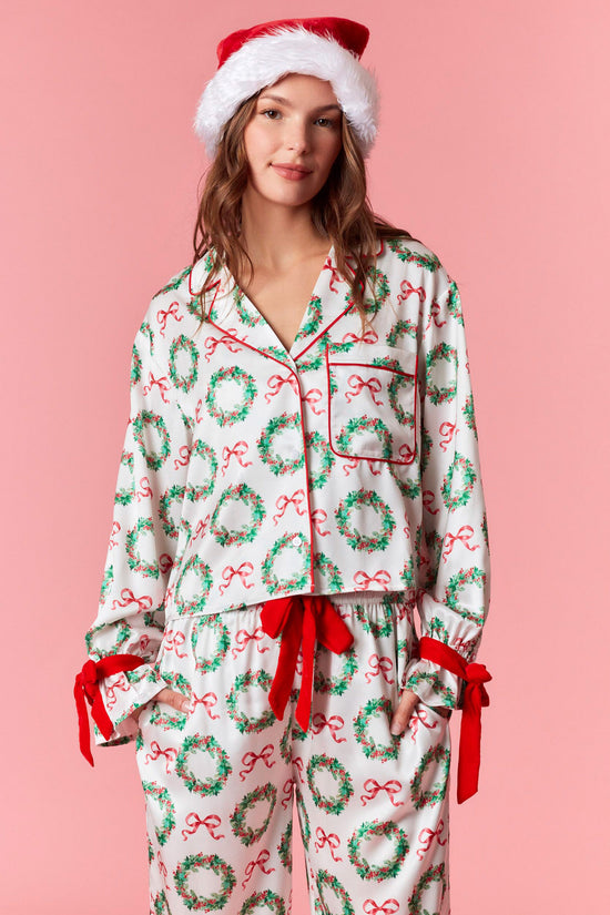 Christmas Satin Pj Set